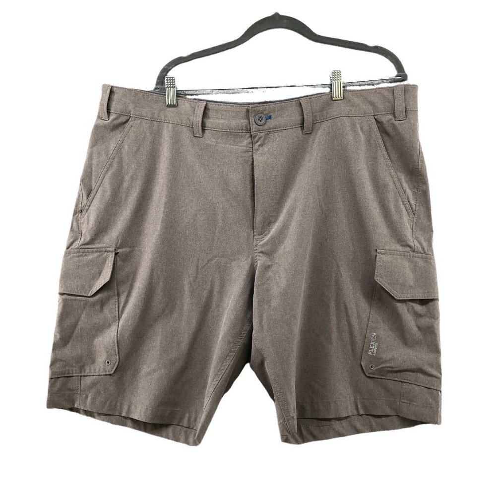 Eddie Bauer Performance Cargo Shorts Mens Size 42 Light Brown Outdoors Hiking